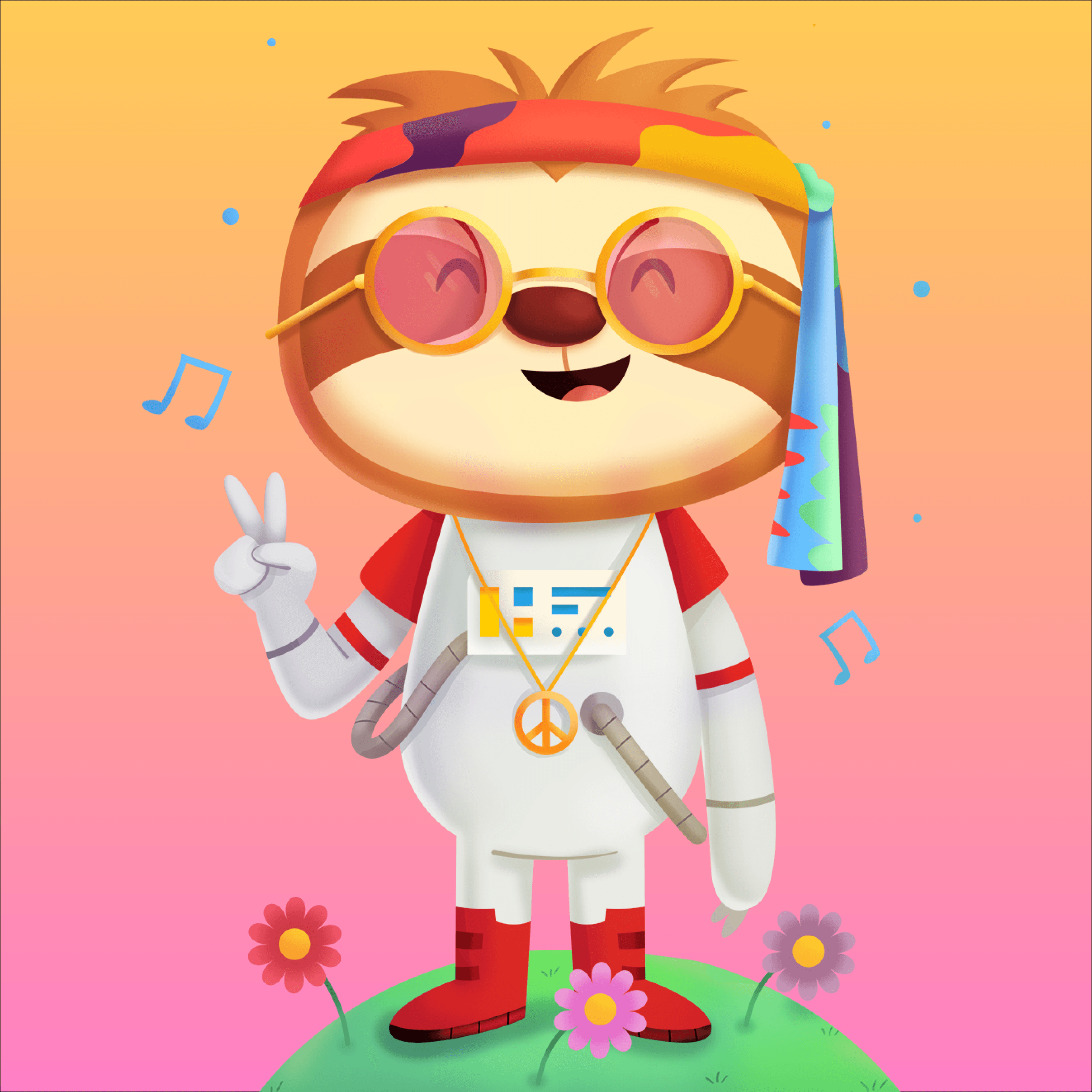 Major Meme, the astronaut sloth — your spirit animal guide